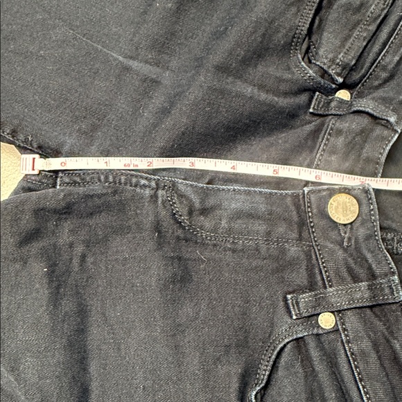 Paige Peg Skinny Black Denim Jeans - Picture 7 of 8